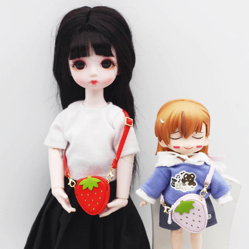 Wholesale Doll Fashion Strawberry Bag Doll Clothes Accessories